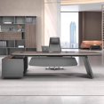 thumbnail image 2 of Wooden Modern Office Desks Shelf Conference Vanity Foldable Office Desks Desktop Mainstays Mesa Escritorio Desk Accessories My Lux Decor Round, 2 of 14