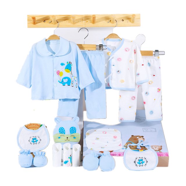 FOFJR 18PCS Newborn Girl Boy Clothes 0 3 Months Baby Outfits Pants