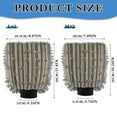 thumbnail image 3 of Microfiber Car Wash Gloves With Chenille & Polyester Terry Scratch-Free Cleaning Elastic Cuffs Elegant Bow Pattern, 3 of 8
