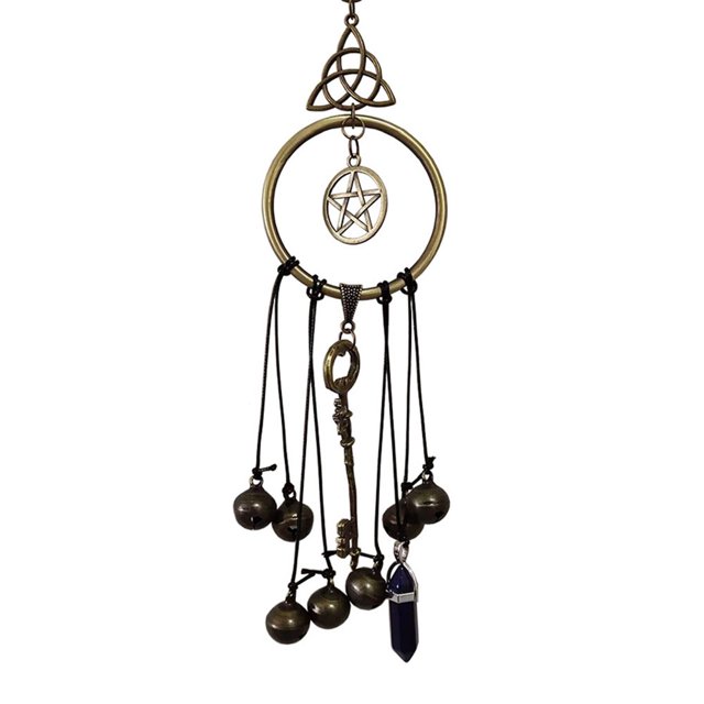 Protection Chime Decorative Keychain Design Chic Witch Bell Windchime Door