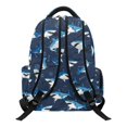thumbnail image 2 of CHAQLIN Cartoon Shark Print Kids Backpack with Padded Shoulder Strap Side Pockets Daypack, Multi-Pocket 17 Inch Kids School Backpack for Back to School Sports Scuola, 2 of 10