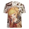thumbnail image 6 of Himiko Toga Womens T-Shirt Round Neck Short Sleeve Tee Shirts Summer Breathable Tops Blouse 5XL, 6 of 8