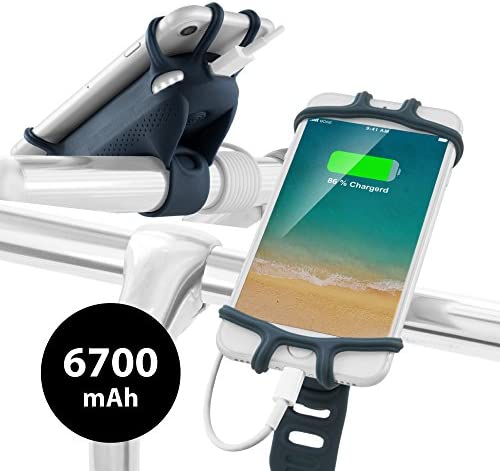 bike phone mount with battery