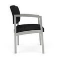 thumbnail image 4 of Fauteuil d'Appoint Surdimensionné en Acier Lenox pour Réception / Acier Argenté / Noir, 4 of 5