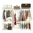 GoDecor Wardrobe Expandable Metal Hanging Closet Systems With Sliding