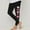 Black, variant on GERsome Girls Leggings Casual Heart Print Stretch Tights Pants Full Length Basic Leggings Soft Comfortable Stretchy Leggings Tight Pants, Sizes 3-8 Years
