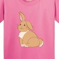 thumbnail image 4 of Inktastic Easter Cute Floppy Ear Brown Bunny Youth T-Shirt, 4 of 5