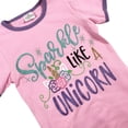 thumbnail image 2 of Big Girl Kids Short Sleeve Sparkle Unicorn Ruffle Capris Clothing Pants Set Lilac 7 2XL 201273 BNY Corner, 2 of 2