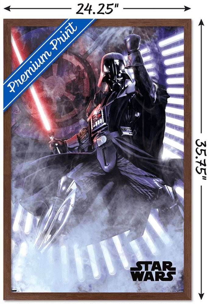 Star Wars: A New Hope - Vader Wall Poster, 22.375" x 34", Framed