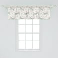 thumbnail image 2 of Ambesonne Dragonfly Window Valance, Shabby Form Roses Worn Old Vintage Backdrop with Moth Bugs Print, Curtain Valance for Kitchen Bedroom Decor with Rod Pocket, 54" X 18", Pale Pink Pale Grey, 2 of 3
