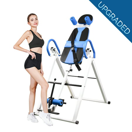 Recsoul Back Inversion Tables 330 lbs Capacity, Heavy Duty Foldable Inversion Table With Adjustable Head Rest, Protective Belt, For Back Pain Relief