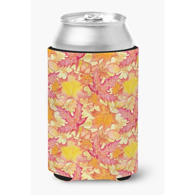 ""Caroline'S Treasures Otoño Hojas Acuarela Rojo Decorativo Can Hugger Multicolor""