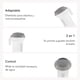 thumbnail image 4 of Rinser y Juguete de Baño Twistshake Control de Flujo Plástico PP Blanco/Gris, 4 of 7