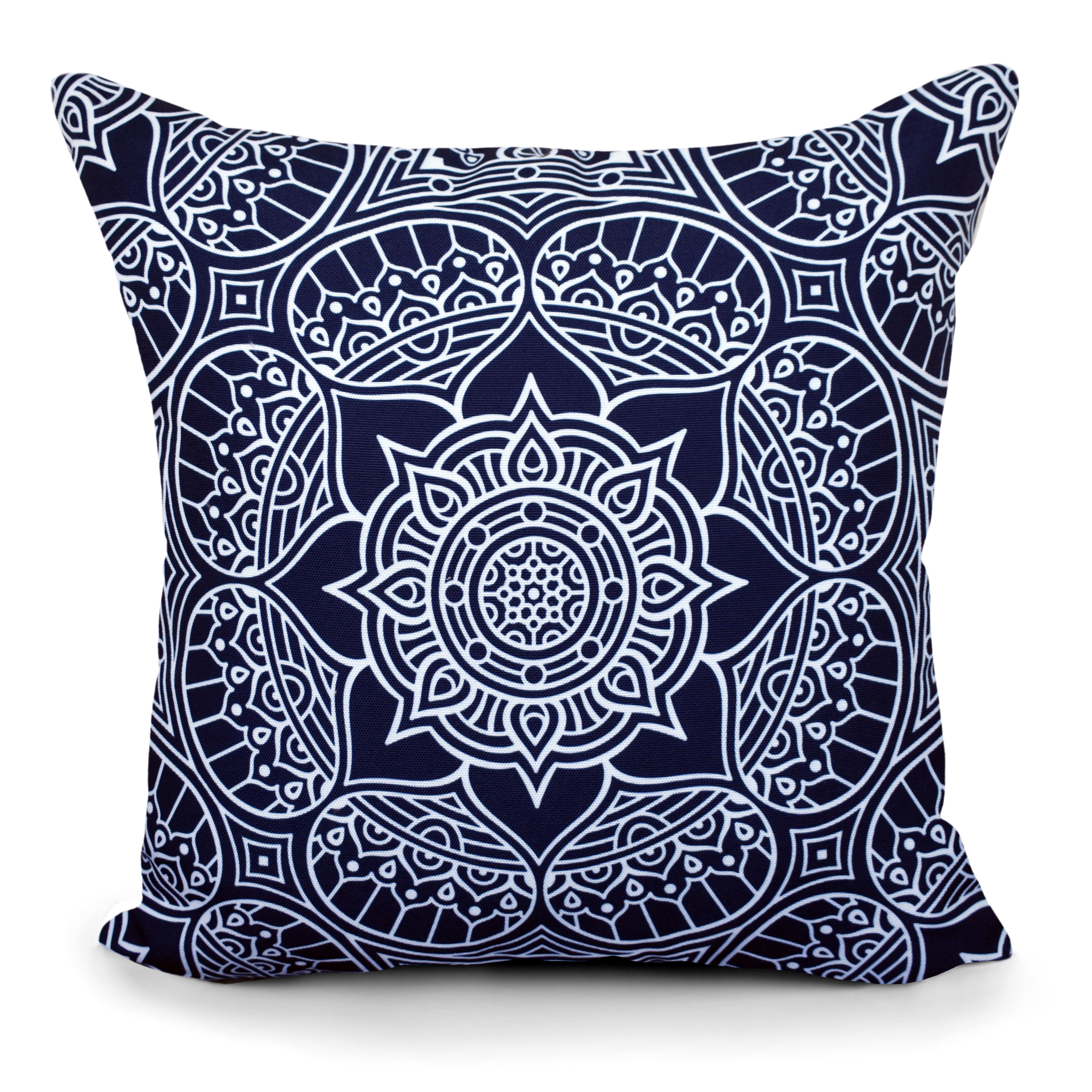 Decorative Indoor Outdoor Waterproof Lumbar Pillows - 18''x18'' with Included Inserts - Stylish Comfort for Your Patio Furniture, Garden Chairs, or Indoor Déco