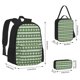thumbnail image 2 of Balery Light Green Squares Mochila Escolar 3 en 1 para Niños - Mochila Resistente con Lonchera Térmica y Estuche - Mochila Escolar para Niños y Niñas, 2 of 7