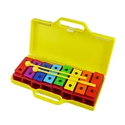 Almencla Xylophone with Case 8 Notes Glockenspiel Xylophone Pounding Toys Tuned Instrument Motor Skills Valentine's Day Gifts for Kids
