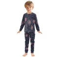 thumbnail image 6 of FORMRS Long Sleeve Top and Pants Pajama Set for Niños 2-Piece Sleepwear, Sizes 18M-8Y, Red and White Fireworks Pattern, 6 of 6