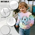 thumbnail image 6 of Yuyamidu Dinosaur Sweatshirt Toddler Girl 1T 2T Ruffle Shoulder Crewneck Sweatshirts Cute Graphic Pullover Tops Comfy Fall Outfits Novelty Soft Outdoor Workout Clothes, 6 of 7