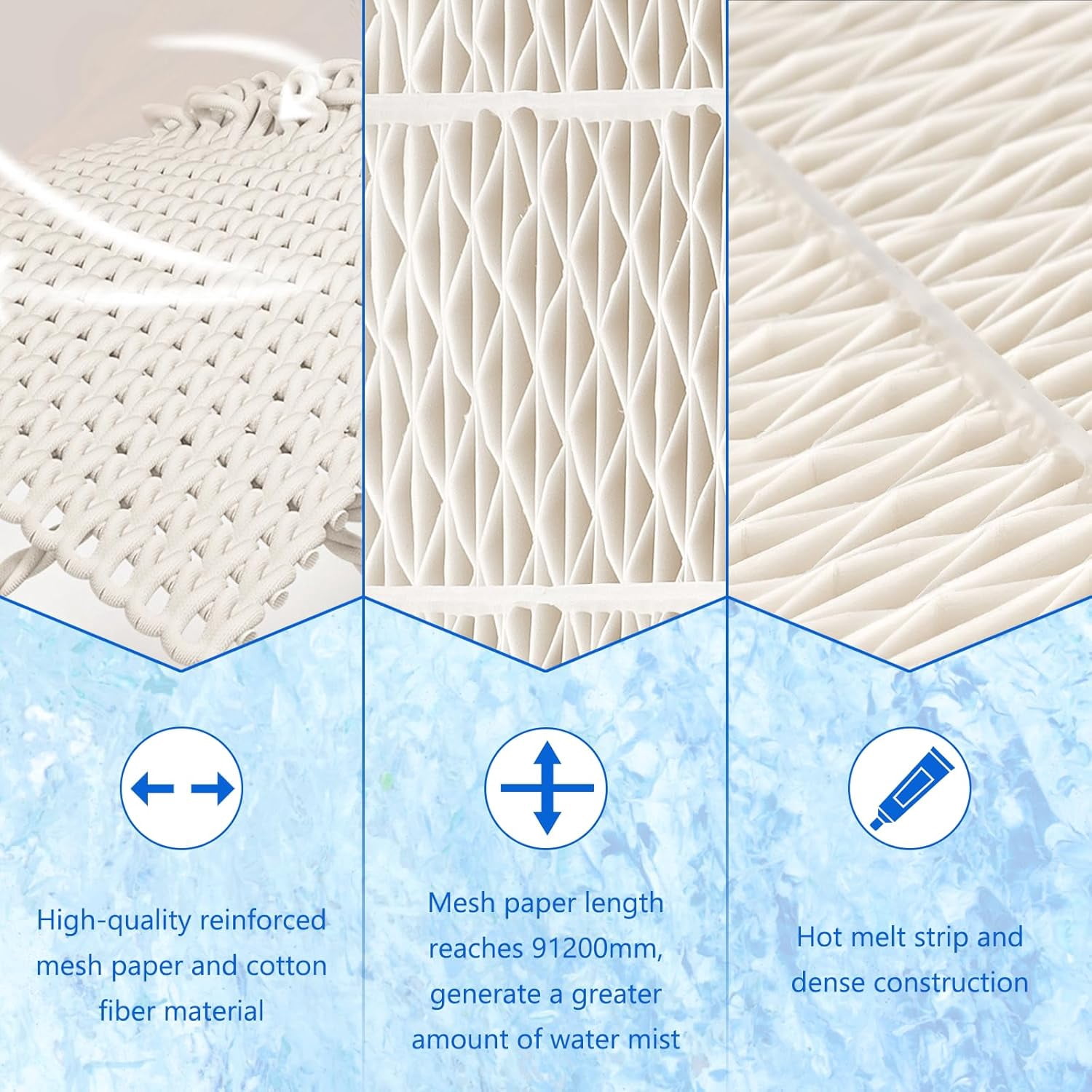 1043  Humidifier Wick Filter  for Aircare  Essick Compatible with EP9500 EP9R800 Pack of 3