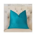 thumbnail image 2 of Plutus 22" x 22" Aquamarine Velvet Luxury Throw Pillow in Turquoise, 2 of 3
