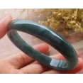 thumbnail image 5 of Icy Green Natural A JADE Jadeite Bangle Bracelet 59 mm 695018 TN, 5 of 12