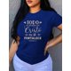 thumbnail image 1 of Camiseta De Cuello Redondo Con Estampado Bíblico Azul, 1 of 2