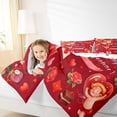thumbnail image 5 of Feelyou Romantic Fairy Elf Bedding Comforter Set, Love Letter Rose Flower Twin Comforter Sets, Be My Valentine Reversible Bedding Set, Ultra Soft Bedroom Decor, 2 Pieces, 5 of 9