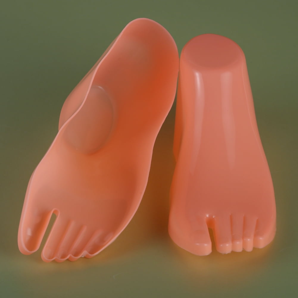 1Pair Hard Plastic Adult Feet Mannequin Foot Model Tools for Shoes Display 7E 