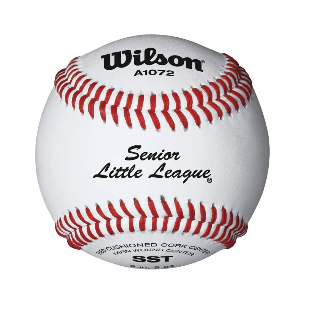 Wilson A1072 Senior Little League Tournament Series Baseball Team WTA1072BSST 12-Pack White Wilson Sporting Goods