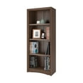 thumbnail image 3 of CorLiving Quadra 4-Tier Engineered Wood Adult Bookcase with 3 Adjustable Shelves, 3 of 4