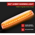 thumbnail image 4 of LED Mini Amber Roof Top Strobe Lights for Trucks - High Visibility Emergency Warning Safety Beacon Light Bar with Magnetic Mount for Class 1 Vehicles, 4 of 18