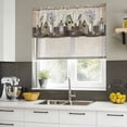 thumbnail image 4 of 2 Pack Valances for Window, Vintage Flowers Short Curtains for Kitchen Bedroom Living Room, Birds Retro Art Elegant Farmhouse Rod Pocket Small Window Treatment Valance Drapes 42 x 18 Inch, 4 of 8
