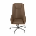 thumbnail image 3 of Bush Furniture Somerset High Back Leather Box Chair in Saddle Tan, 3 of 3