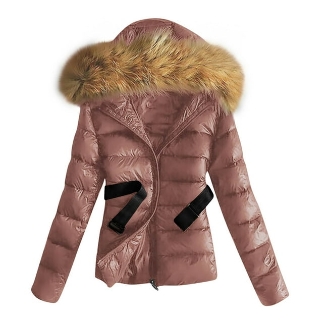 Lenago Manteau Femme Hiver Décontracté Ample Mode Couleur Poche à Fermeture à Glissière Réversible Long Manteau Manches Longues Parkas Vestes pour Femmes