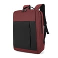 thumbnail image 1 of Graflsoa Stylish 15.6-Inch Waterproof Laptop Backpack with USB Charging Port, Multi-Pocket Design, and Ergonomic Shoulder Straps - Red, 1 of 6