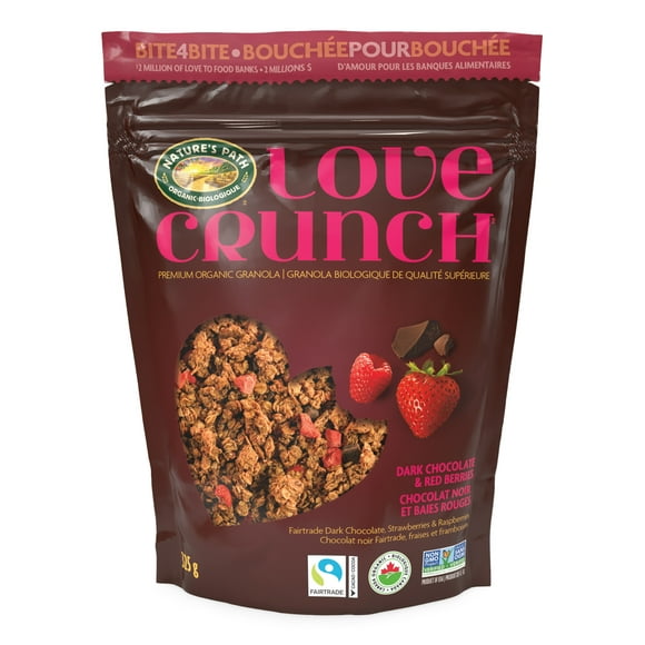 Nature's Path Granola Love Crunch Chocolat noir et Baies rouges Biologique Love Crunch Baies rouges