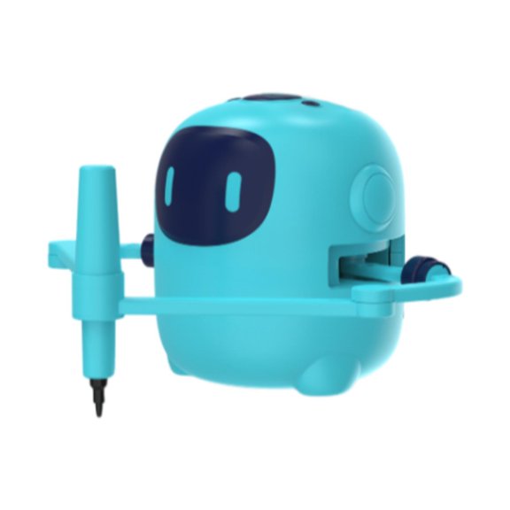 Robot de dibujo para niños, interactivo, portátil, lindo con 252 tarjetas, juguete de para niños y niñas, regalo Azul oscuro