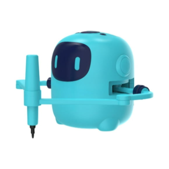 Robot de dibujo para niños, interactivo, portátil, lindo con 252 tarjetas, juguete de para niños y niñas, regalo Azul oscuro
