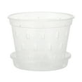 Clear Orchid Pots For Repotting,Indoor Planter With Drainage Holes And Saucer For Repotting