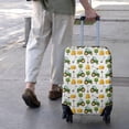 thumbnail image 3 of Cartoon Tractors Hay Bales White Pattern Luggage Cover Fashion Suitcase Cover Baggage Covers Fit 25-28 Inch Luggage (Go Travel), 3 of 5
