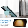 thumbnail image 5 of Crossbody Wallet Women Case for Samsung S24 Plus,[RFID Blocking] Credit Card Holder with Should Strap,Premium PU Leather Purse Metal Buckle Folio Flip Cover for Samsung Galaxy S24 Plus, Green, 5 of 8