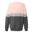 thumbnail image 4 of Frostluinai Crew Neck Sweatshirts for Women Trendy Color Block Pullover Tops Long Sleeve Casual Sweat Shirts Womens Sweatshirts with Pocket, 4 of 4
