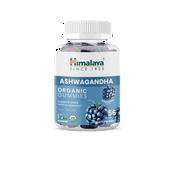 Himalaya Ashwagandha Organic Gummies, KSM-66, for Stress Relief, Energy & Relaxation, 56 Gummies