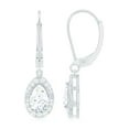 thumbnail image 3 of Rosec Jewels Lab Created Diamond Teardrop Earrings (Ef-Vs Quality) - Lever Back Earrings Gift for Anniversary, 18K White Gold, 3 of 7