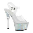 thumbnail image 2 of Women's Pleaser Flashdance 608CH Heeled Sandal Multiple Sizes, 2 of 2