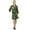 Green, variant on Bimba Women's Floral Printed Georgette Bridesmaid Robe Green Coverup Wrap-4