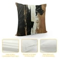 thumbnail image 4 of YINGXI  Abstract Black Brown Art Pillow Covers Decorative Throw Pillowcase  Square Couch Cushion Cover for Home Decor Sofa Living Room Bed Car Sofa 18x18in, 4 of 5