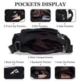 thumbnail image 5 of KXF Nylon Crossbody Bags for Women Waterproof Shoulder Bag Ladies Multi Pocket Tote Handbag Travel Messenger Bag, 5 of 8