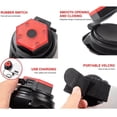 thumbnail image 2 of Bike Handlebar Rearview Mirror,USB Rechargeable Lighted Reflector Lighted Bike Reflector Bike Rearview Mirror Meticulously Designed, 2 of 12