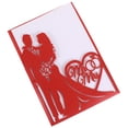 thumbnail image 3 of 10pcs Creative Wedding Invitations Bride Groom Lovely Paper Invitations Cards, 3 of 6